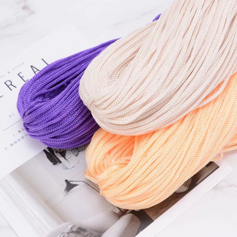 Macrame Cord Cotton - 200M 3mm Haken Nylon Koord Holle