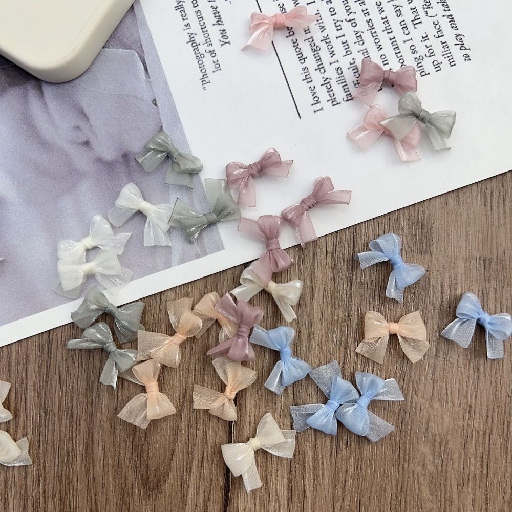Art Craft Yarn - 10 stuks kleurrijke strik parelmoer garen