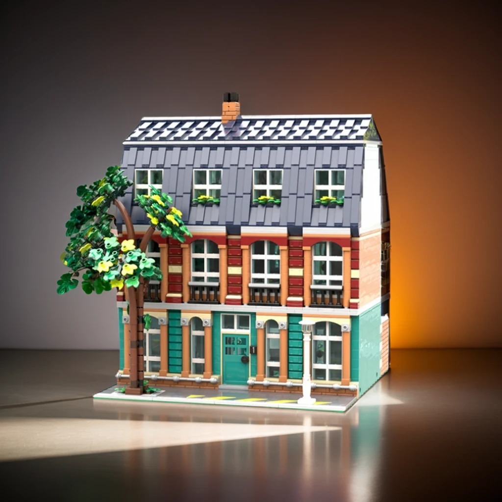 Art Craft Ideas For School - 3332-delige MOC Modulaire Gebouwen Modulair Schoolmodel