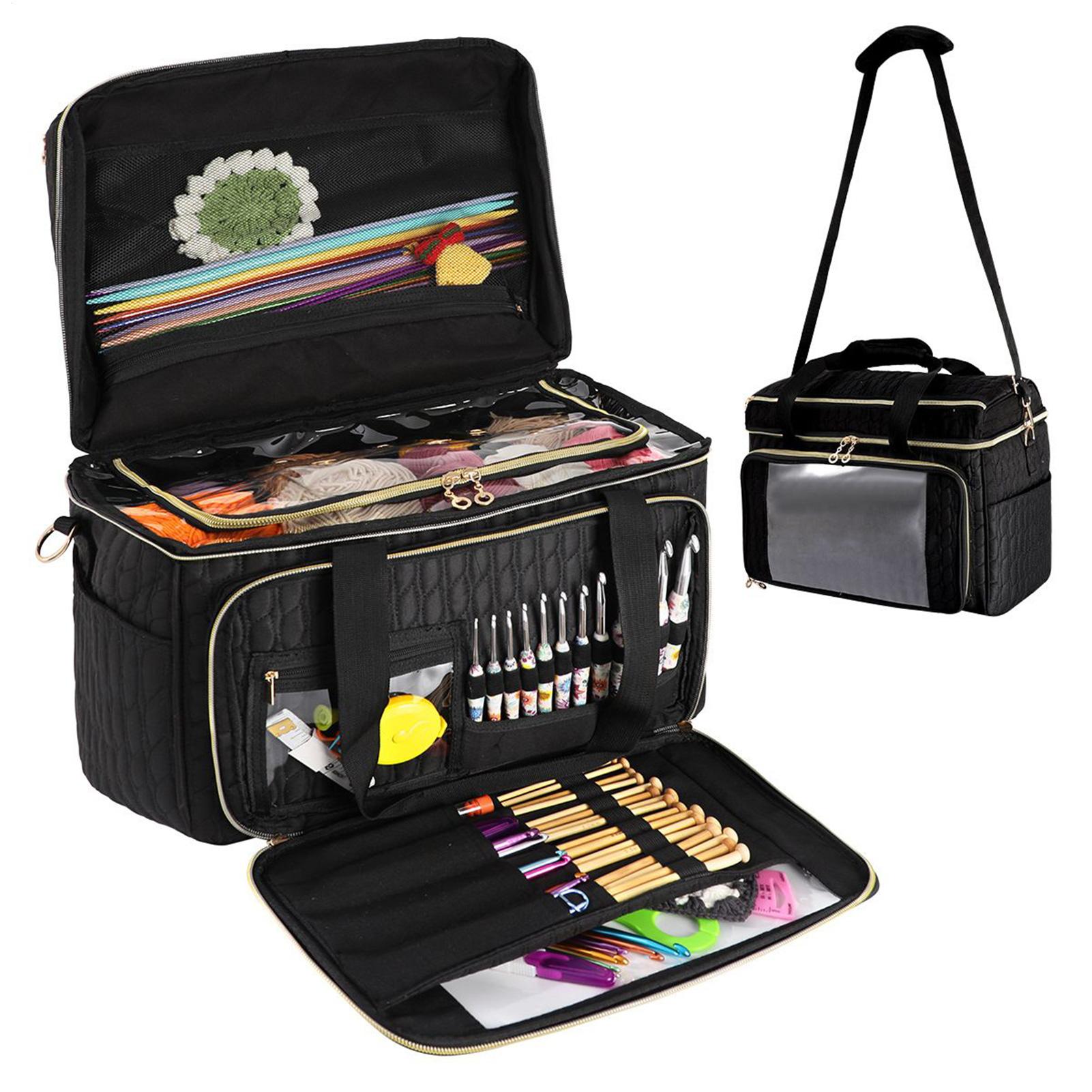 Art Craft Yarn - Lege brei- en haaktas, multifunctionele haak-