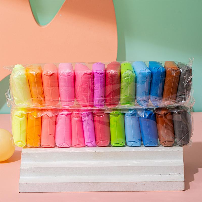 Air Dry Clay - Gekleurde klei kindermodelleerklei kinder lucht drogende