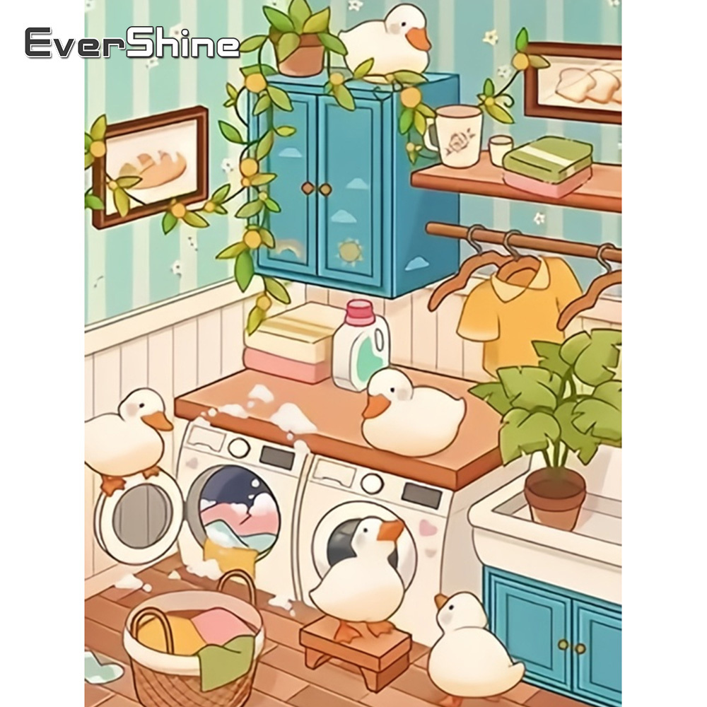 Art Craft Duck - Evershine Diy Hobby Diamant Painting Boom