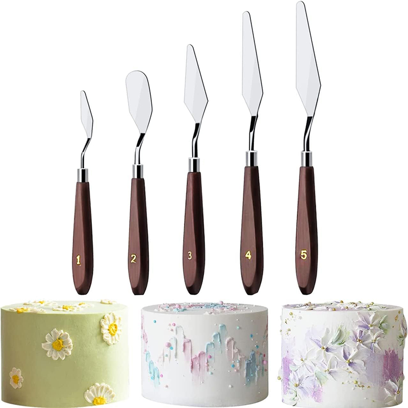 Painting Knife Palette - 5 Stuks Cake Crème Spatel Set