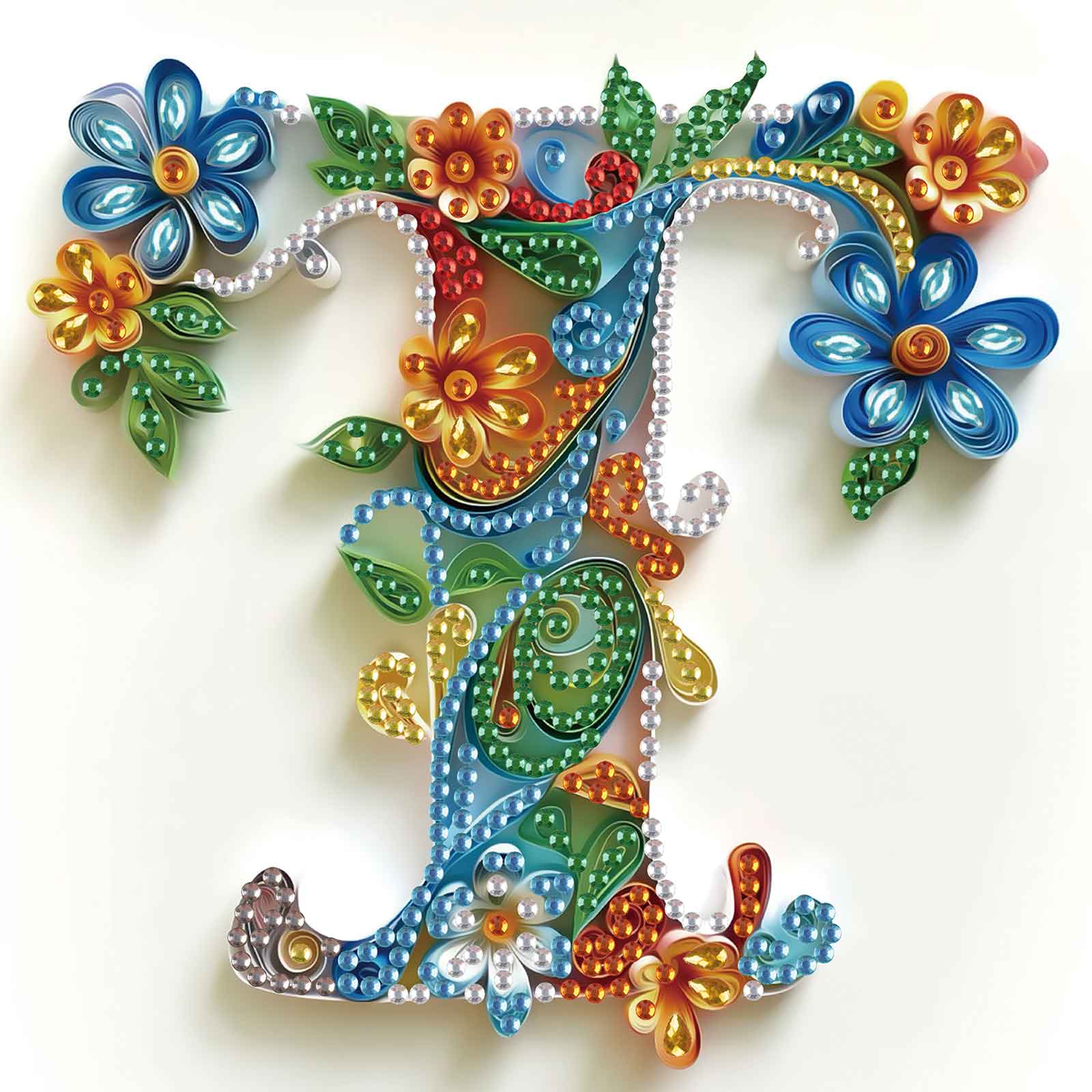 Art Craft Letter T - Speciaal gevormde diamantkunst schilderijsets, de letter