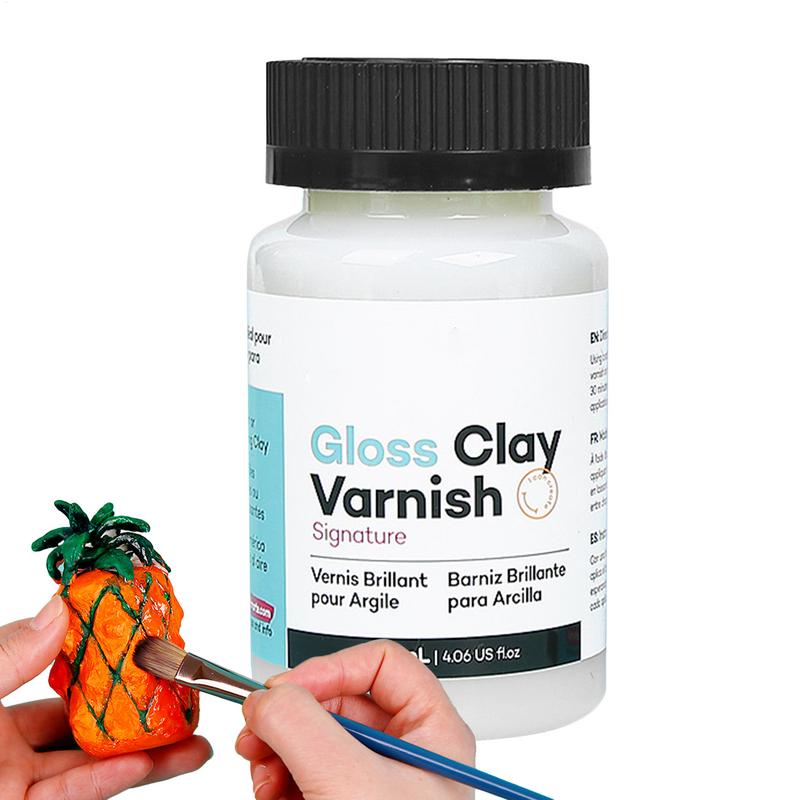 Air Dry Clay - 120ML Glans Vernis Voor Luchtdroog Glazuur