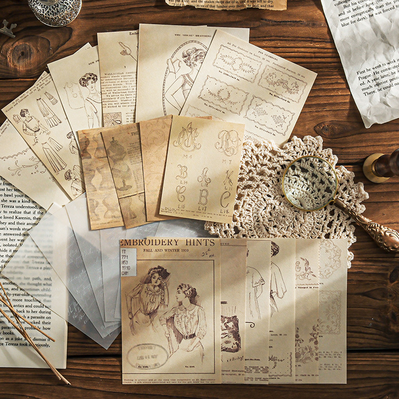 Art Craft Background - Vintage Scrapbooking Craft Paper Kit Retro