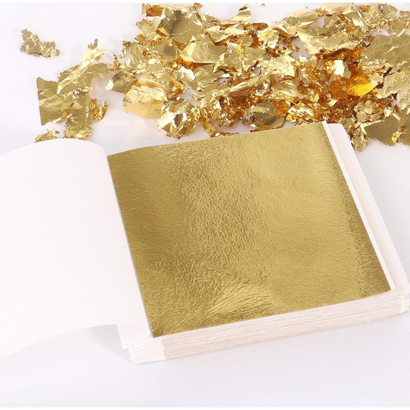 Art Craft With Leaves - 200 stuks gouden bladfolie bladbladjes verguldfolie
