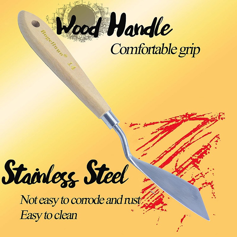 Painting Knife Palette - 1-5 stks Grote Paletmessen voor Olie,