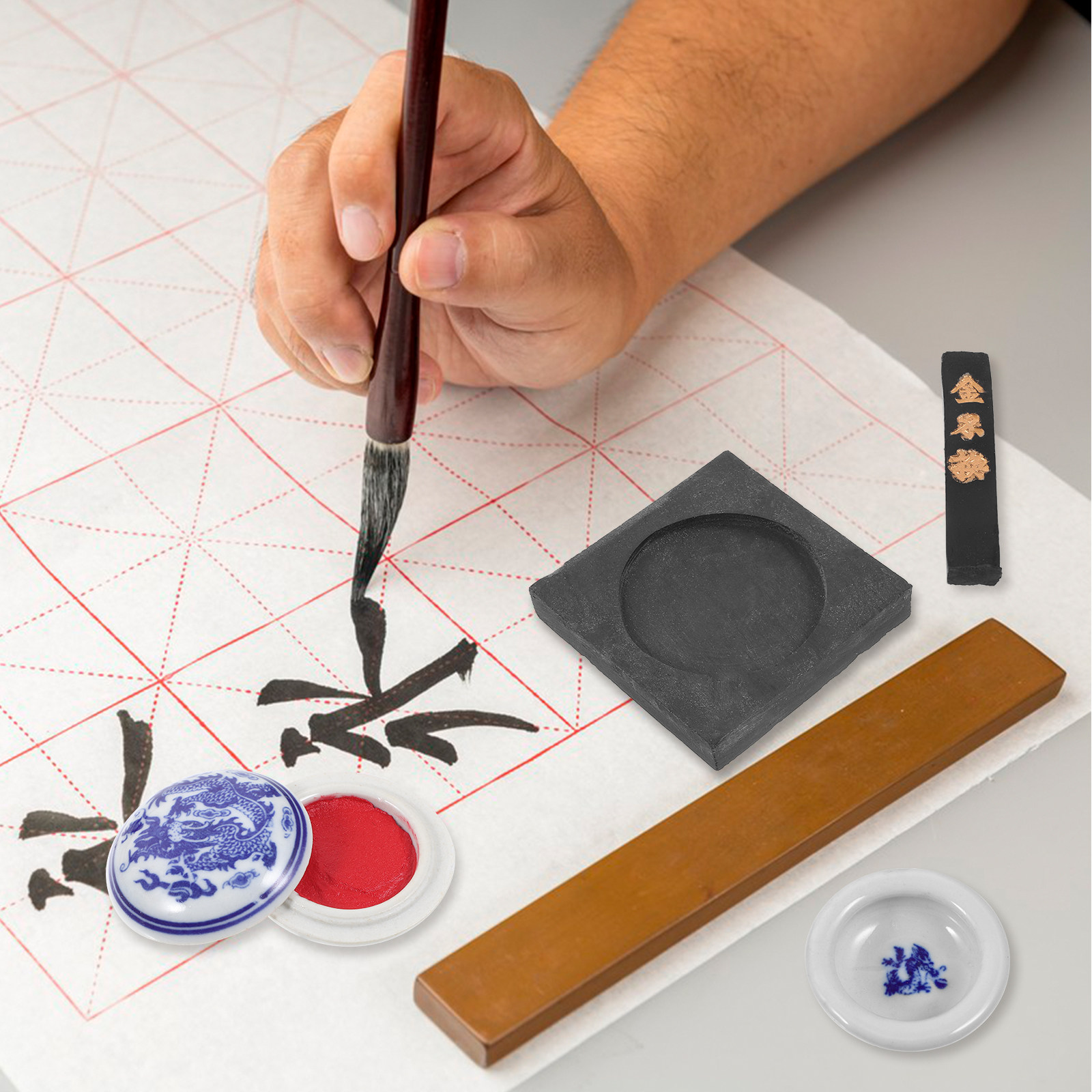 Calligraphy Pen Set - 1 Set Chinese kalligrafiepenselen met heldere