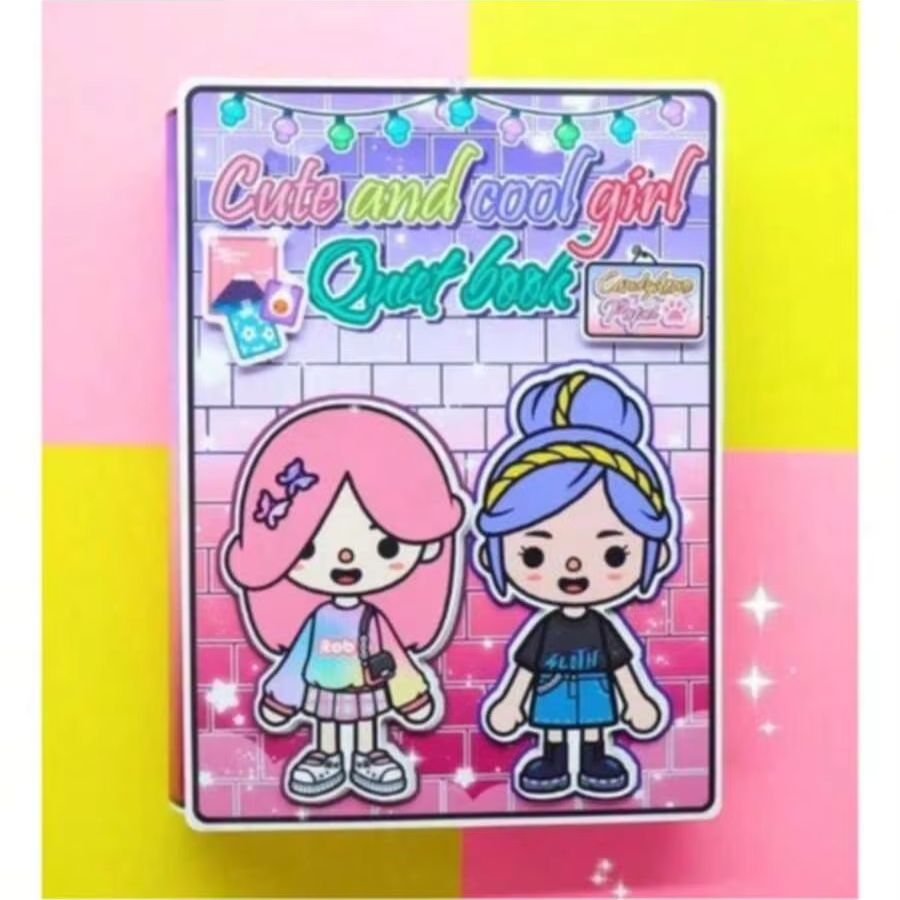 Art Craft For 3 Year Old - Papieren poppen thema DIY sticker knutselset,