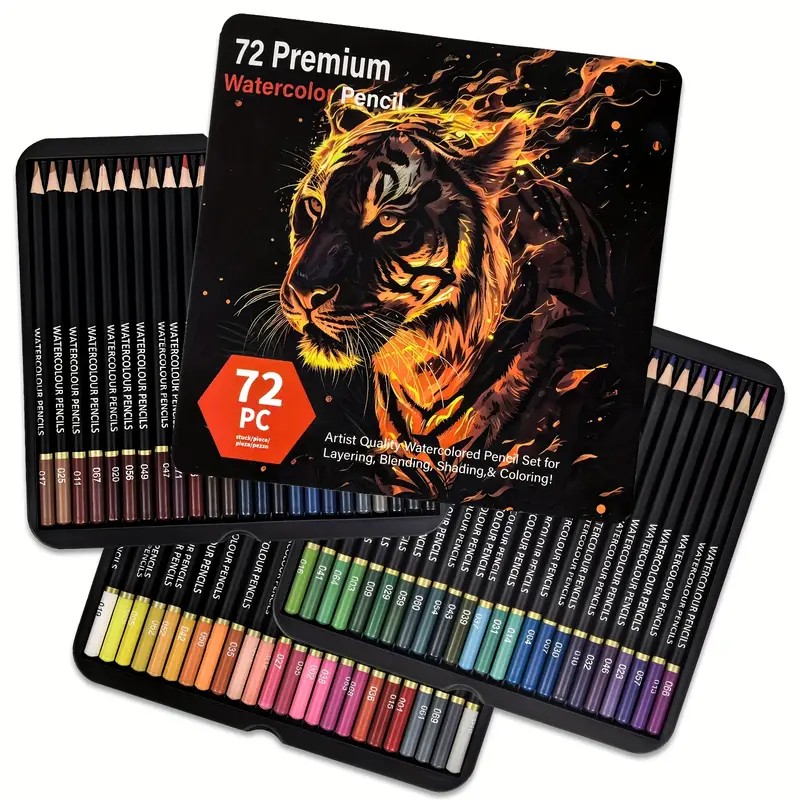 Colored Pencil Professional - Brutfuner 72-aquarelpotloden - Levendige kunstset voor