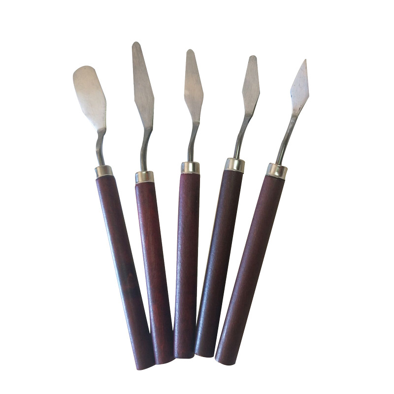 Painting Knife Palette - 5Pcs Paletmes Schilderen Rvs Schraper Spatel