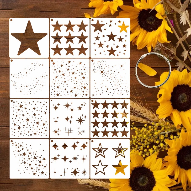 Art Craft Background - DIY Kunstprojecten Scrapbooking Kaarten maken Stervormige