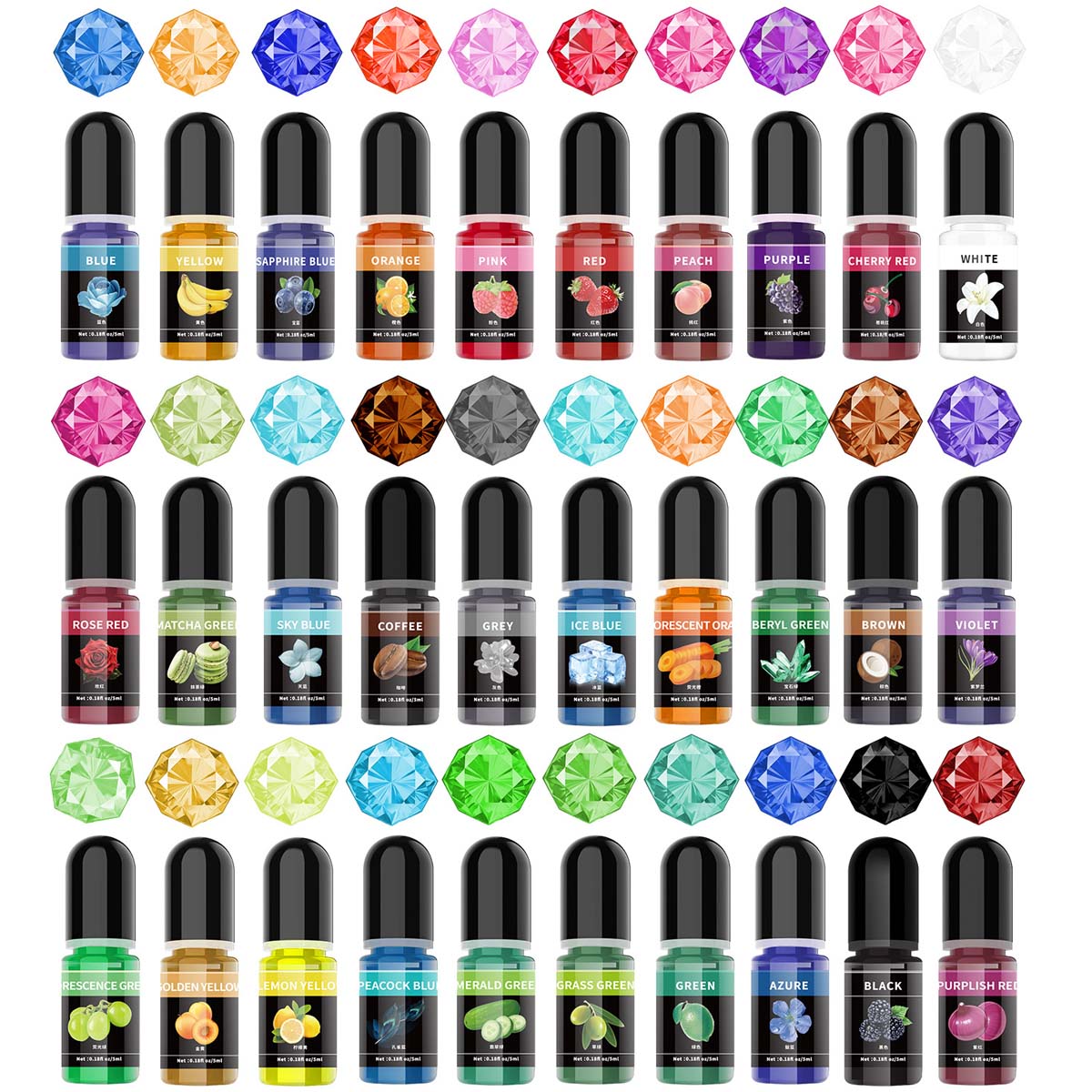 Alcohol Ink Set - 5 ml/Fles Epoxyhars Pigment Vloeibare Kleurstof