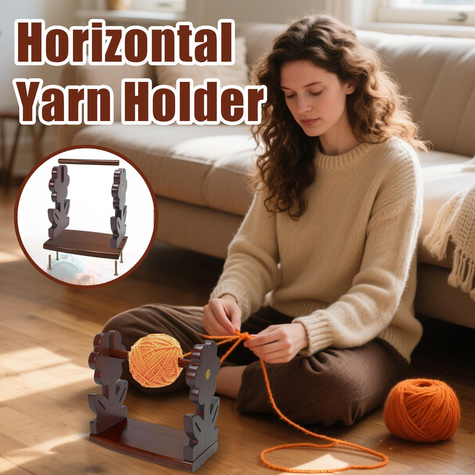 Art Craft Yarn - Gehaakte Garenhouder Houten Garenhouder Dispenser Voor