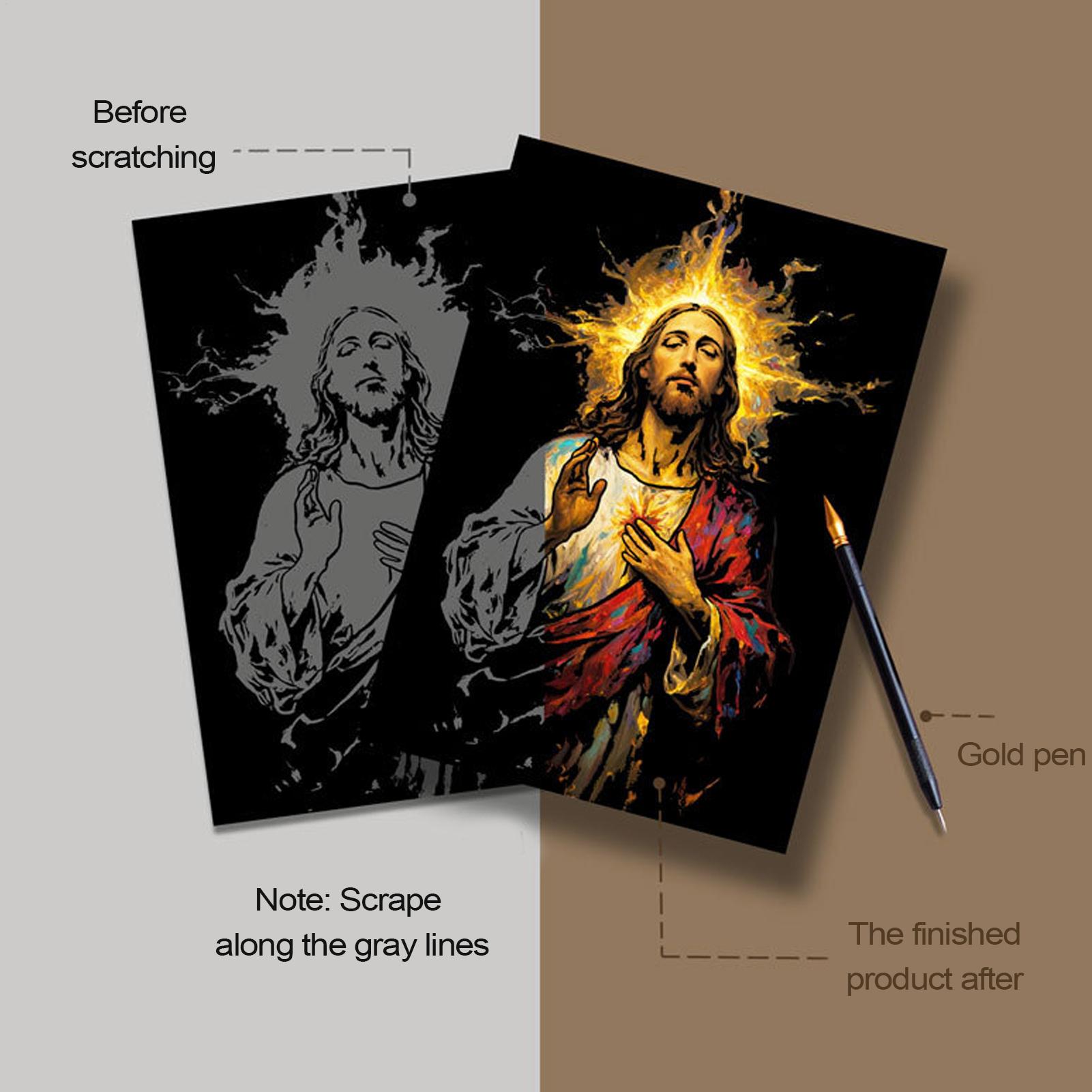 Krasboek Jesus Scratch Paintin - Art Craft For 3 Year Old recensie en prijs