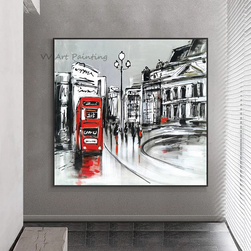 Vierkant paletmes Londen rode  - Painting Knife Palette recensie en prijs