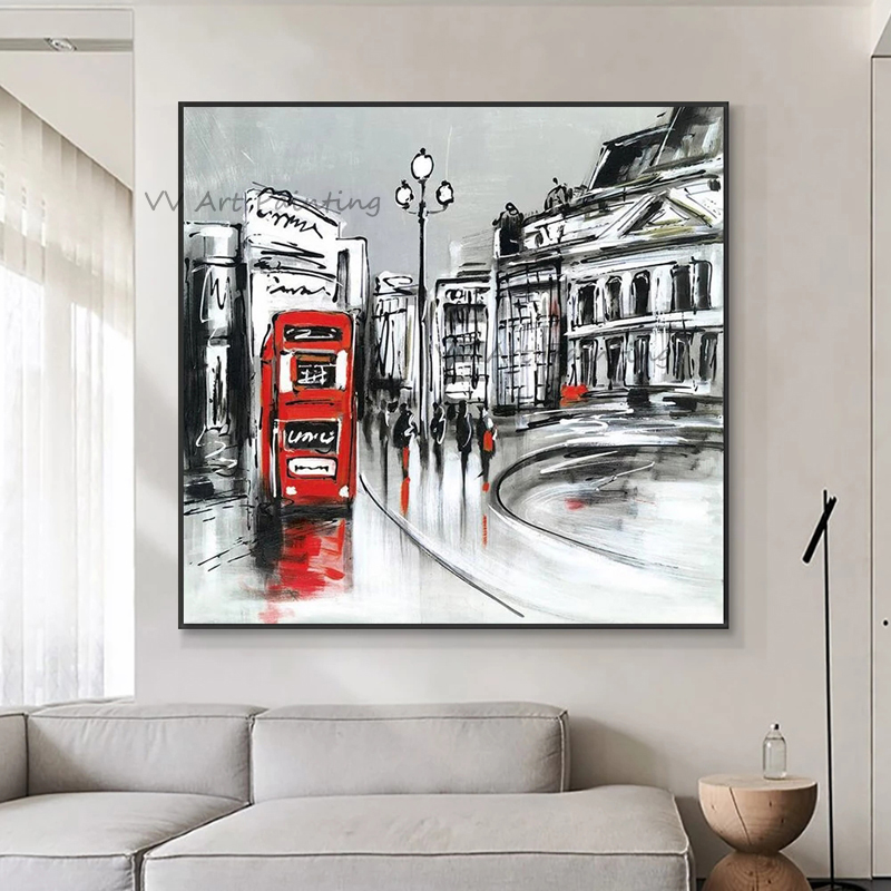Vierkant paletmes Londen rode  - Painting Knife Palette recensie en prijs