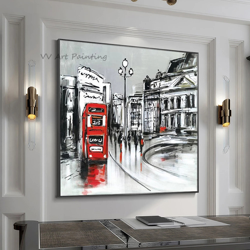 Vierkant paletmes Londen rode  - Painting Knife Palette recensie en prijs