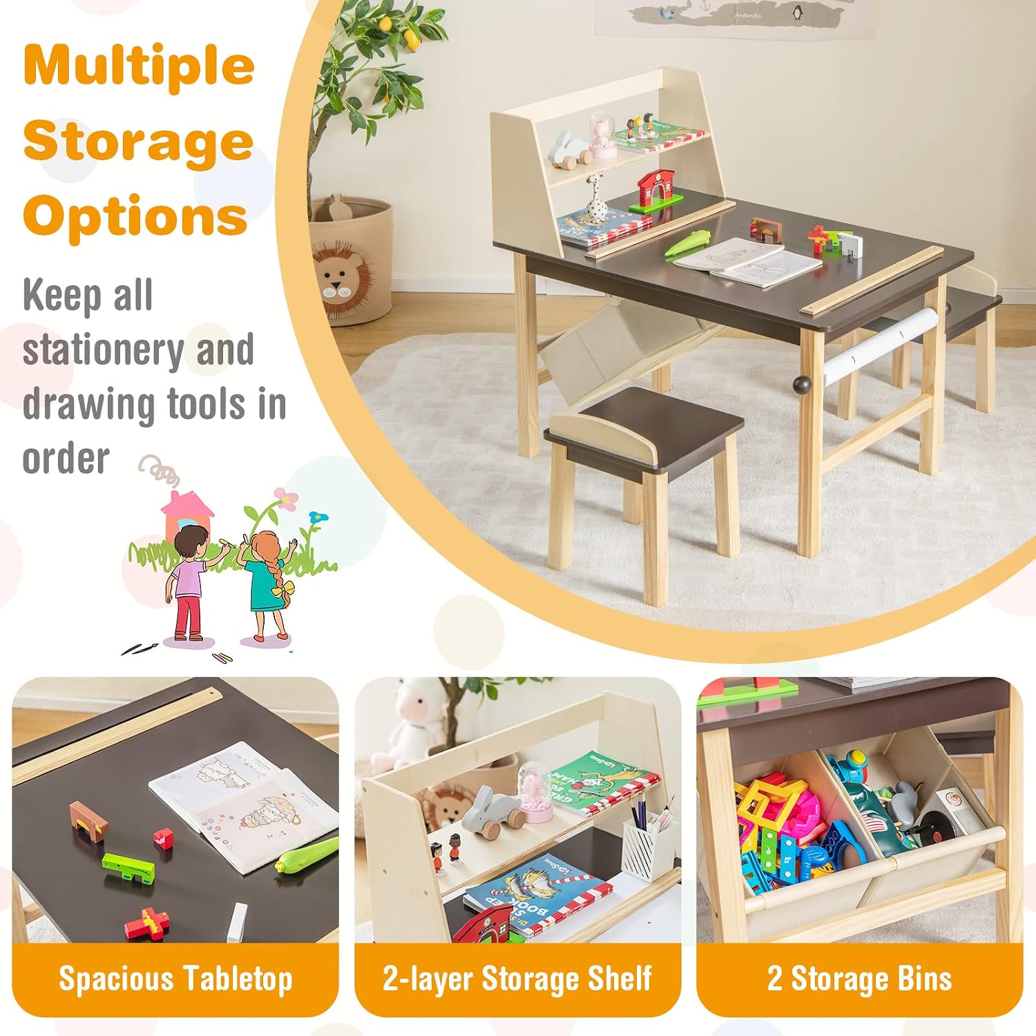 Kinderkunsttafel- en stoelense - Art Craft For 3 Year Old recensie en prijs