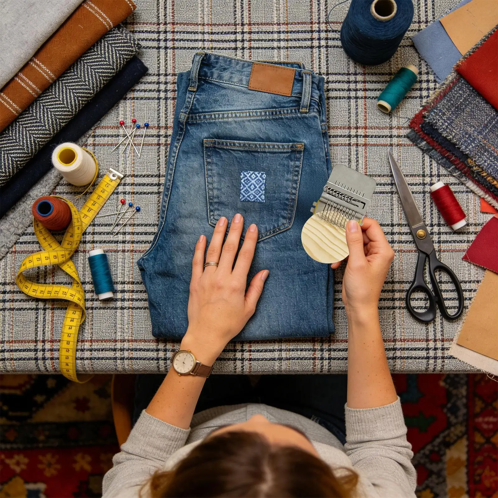 Stopbreisel, patch-reparatiege - Art Craft Yarn recensie en prijs