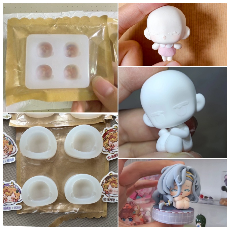 Q-versie poppengezicht silicon - Air Dry Clay recensie en prijs