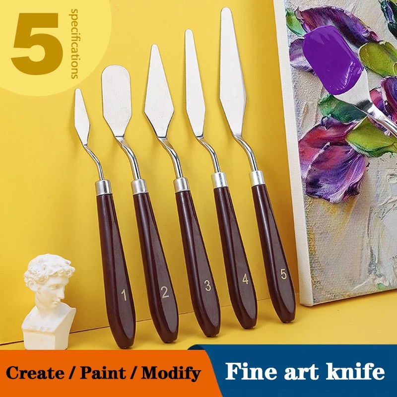 5/7 stuks set kunst olieverfsc - Painting Knife Palette recensie en prijs