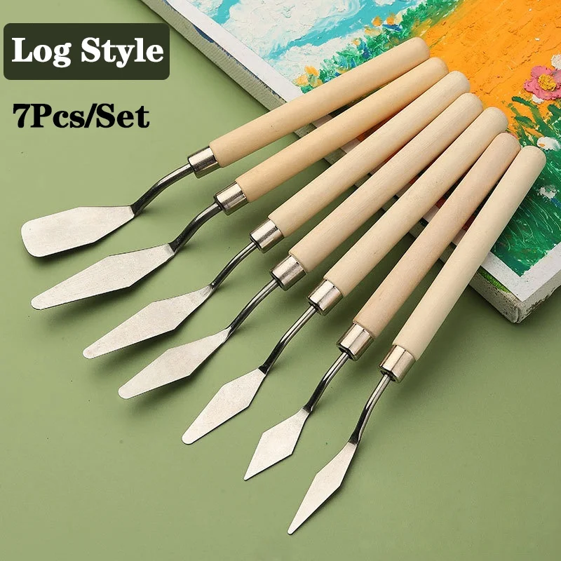 5/7 stuks set kunst olieverfsc - Painting Knife Palette recensie en prijs