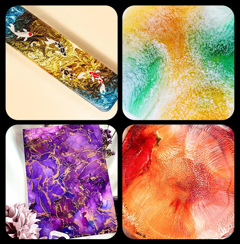 1 Set Art Inkt Alcohol Epoxyha - Alcohol Ink Set recensie en prijs