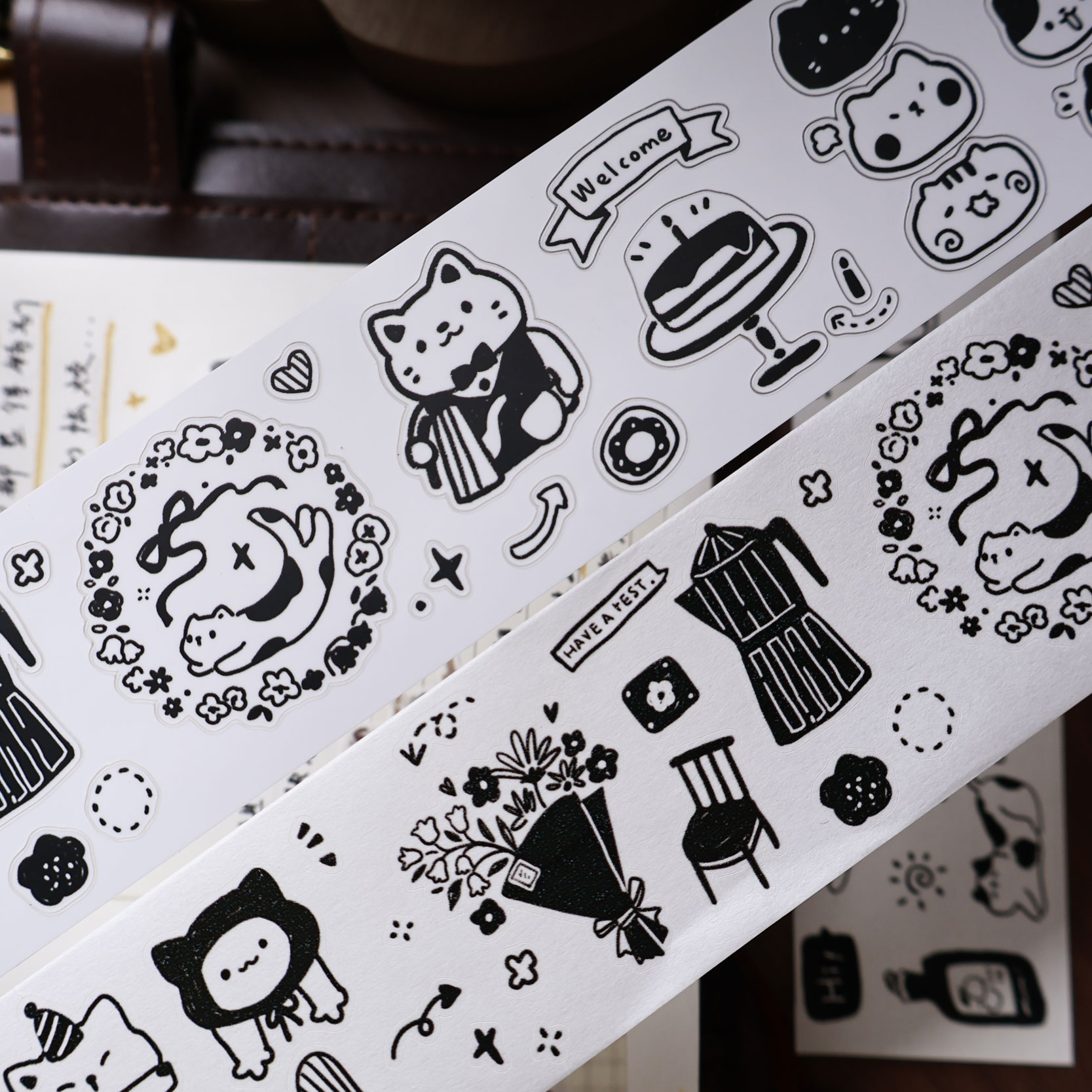 YiEr Studio Vintage Daily Cat' - Washi Tape Rolls recensie en prijs
