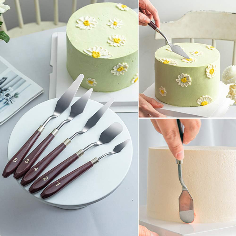 5 Stuks Cake Crème Spatel Set  - Painting Knife Palette recensie en prijs