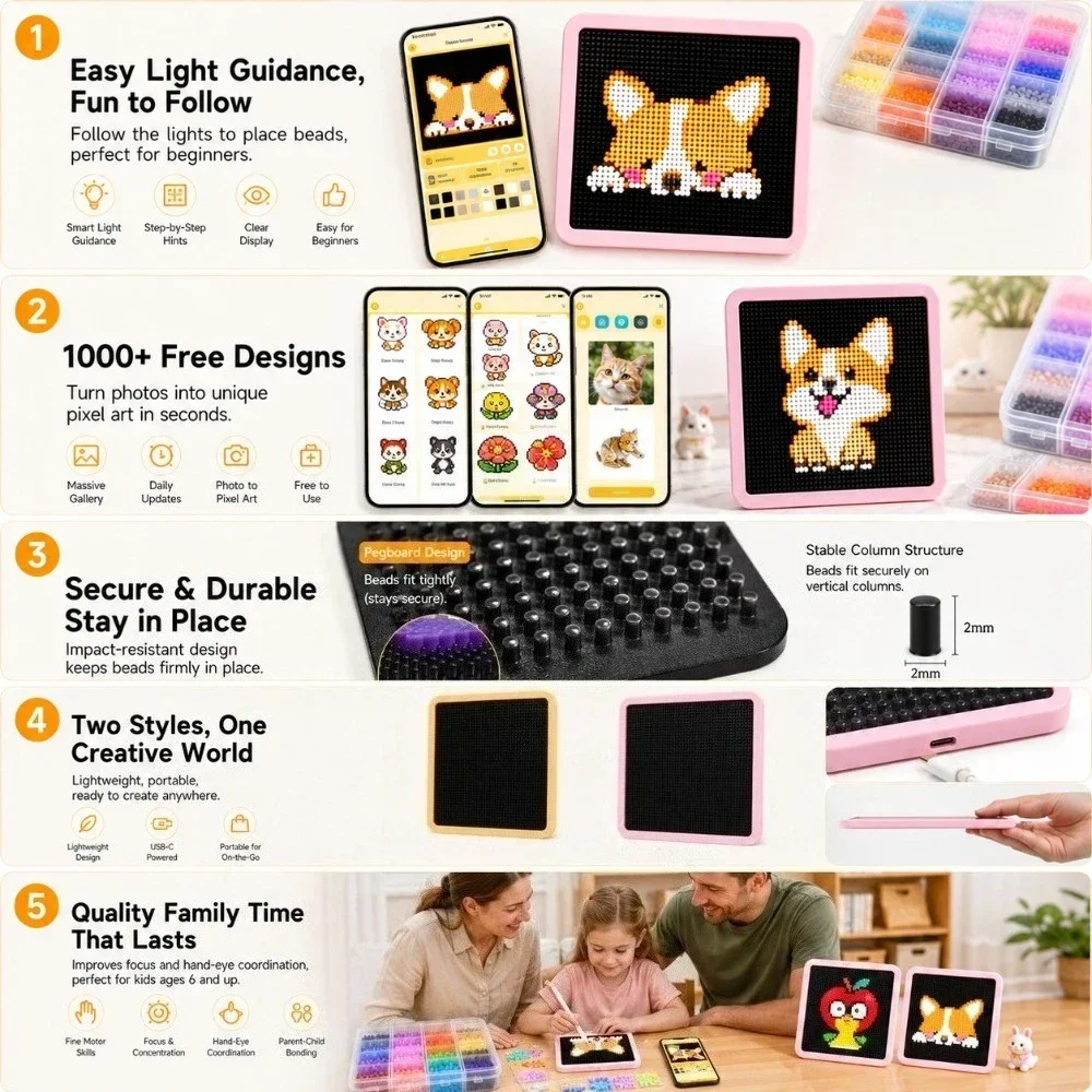 LED Fuse Beads Kit Board, door - Art Craft App recensie en prijs