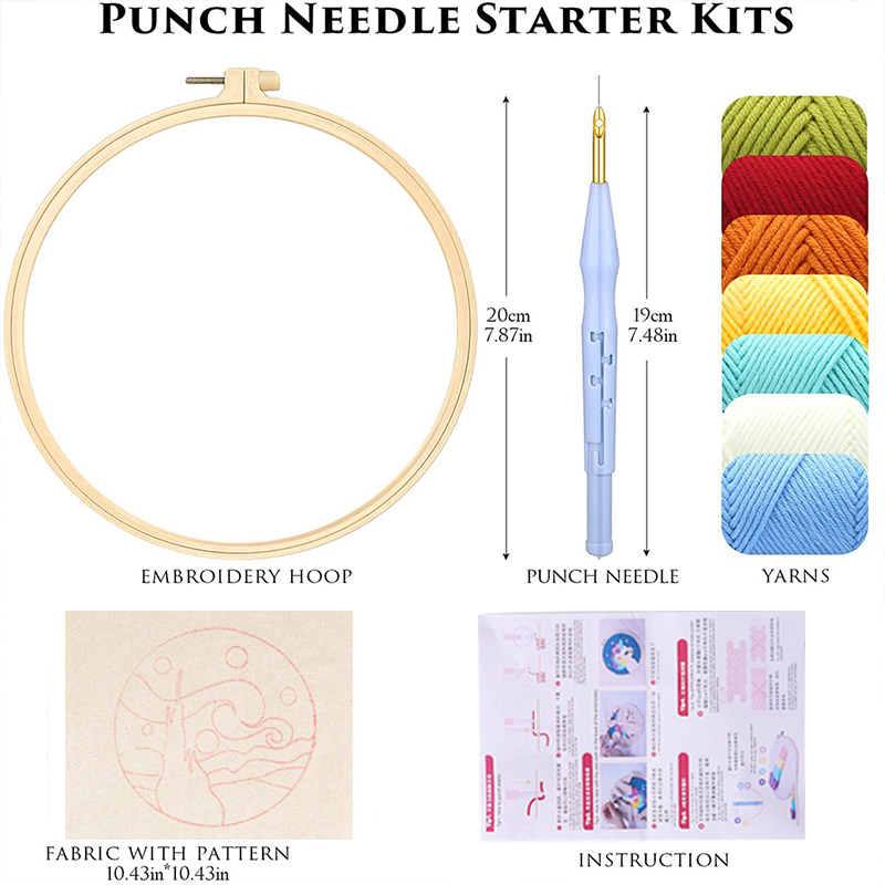 Punch Needle Borduurset voor V - Art Craft Yarn recensie en prijs