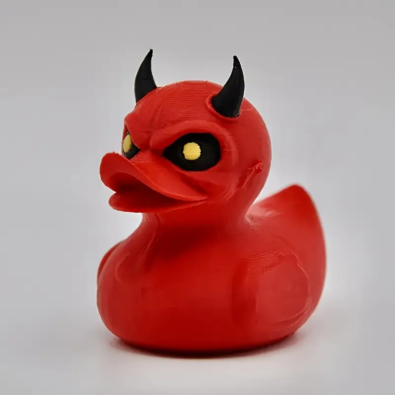 3D-geprinte duivel eend standb - Art Craft Duck recensie en prijs