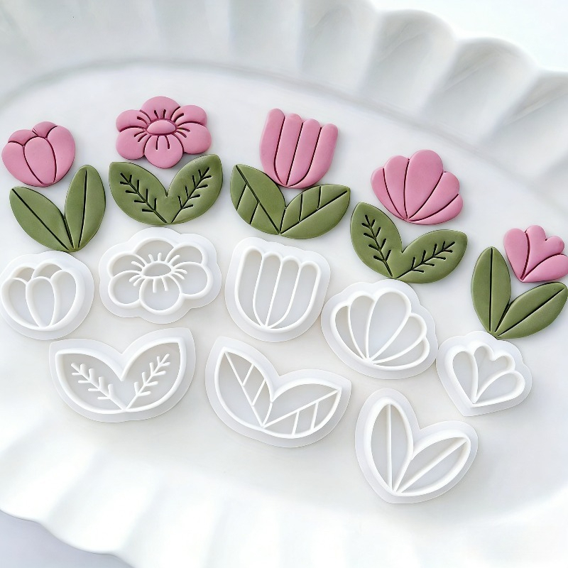 8 stuks bloemenblad-polymeerkl - Art Craft With Leaves recensie en prijs