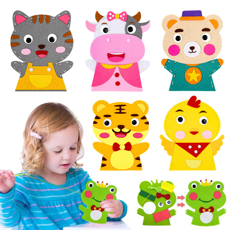 Leuke Cartoon Dier Handpop Kin - Art Craft For 3 Year Old recensie en prijs