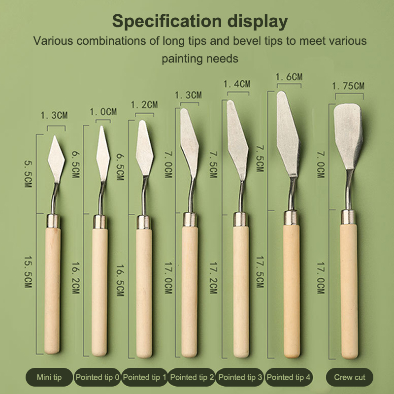 ★ ▲ 7 stks/set Rvs Olieverfsch - Painting Knife Palette recensie en prijs