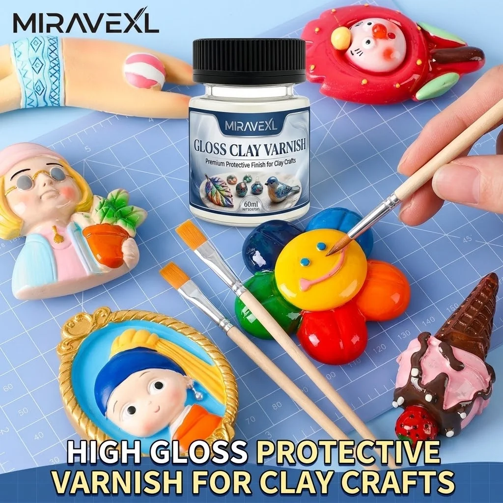 MIRAVEXL Hoogglans Kleilak Set - Air Dry Clay recensie en prijs
