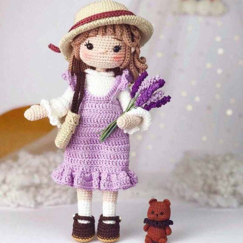 Gehaakte meisjes Amigurumi geh - Art Craft Yarn recensie en prijs