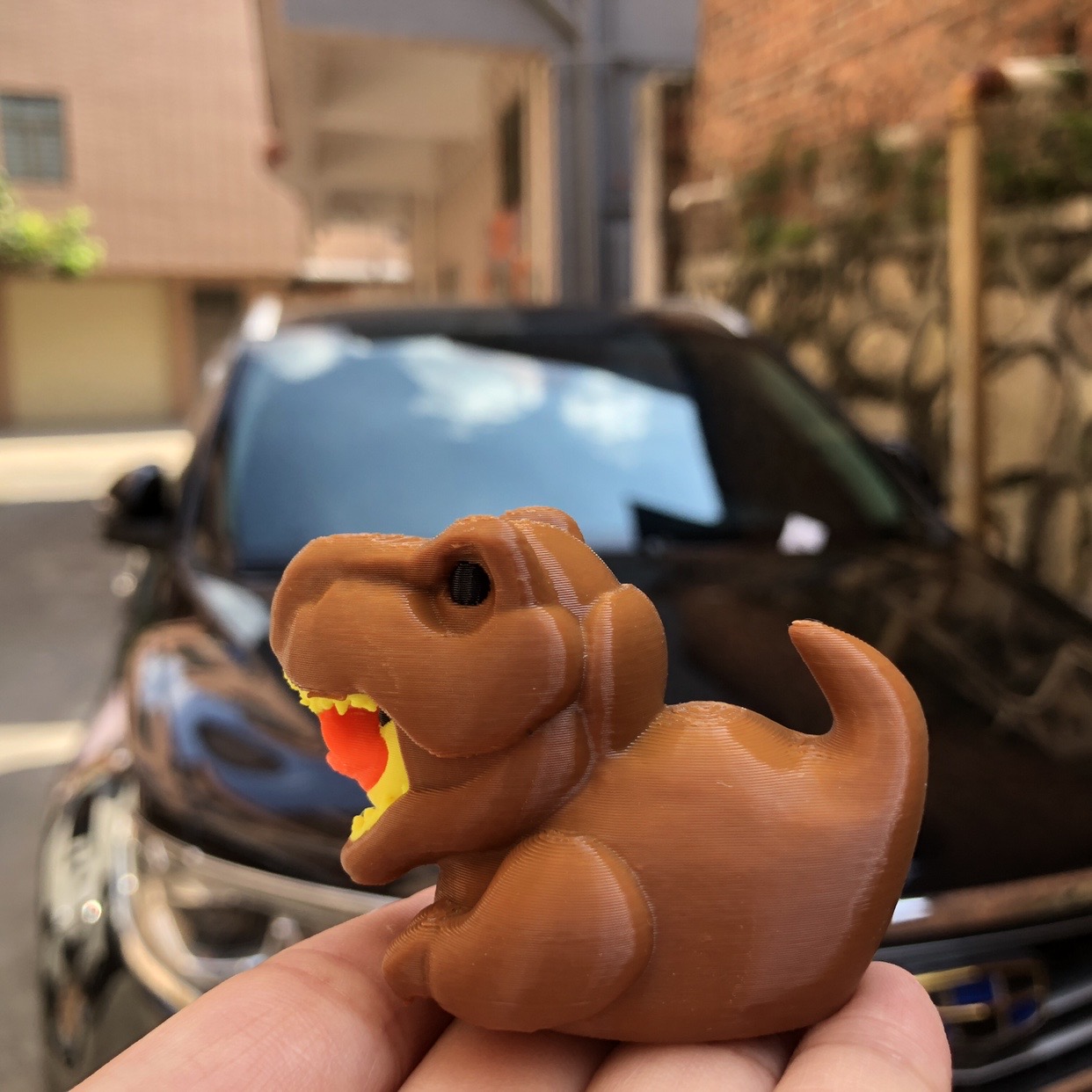 3D-geprinte dinosaurus eendbee - Art Craft Duck recensie en prijs
