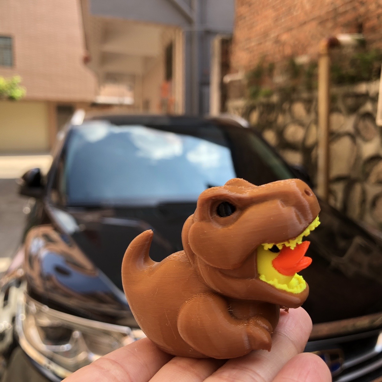 3D-geprinte dinosaurus eendbee - Art Craft Duck recensie en prijs