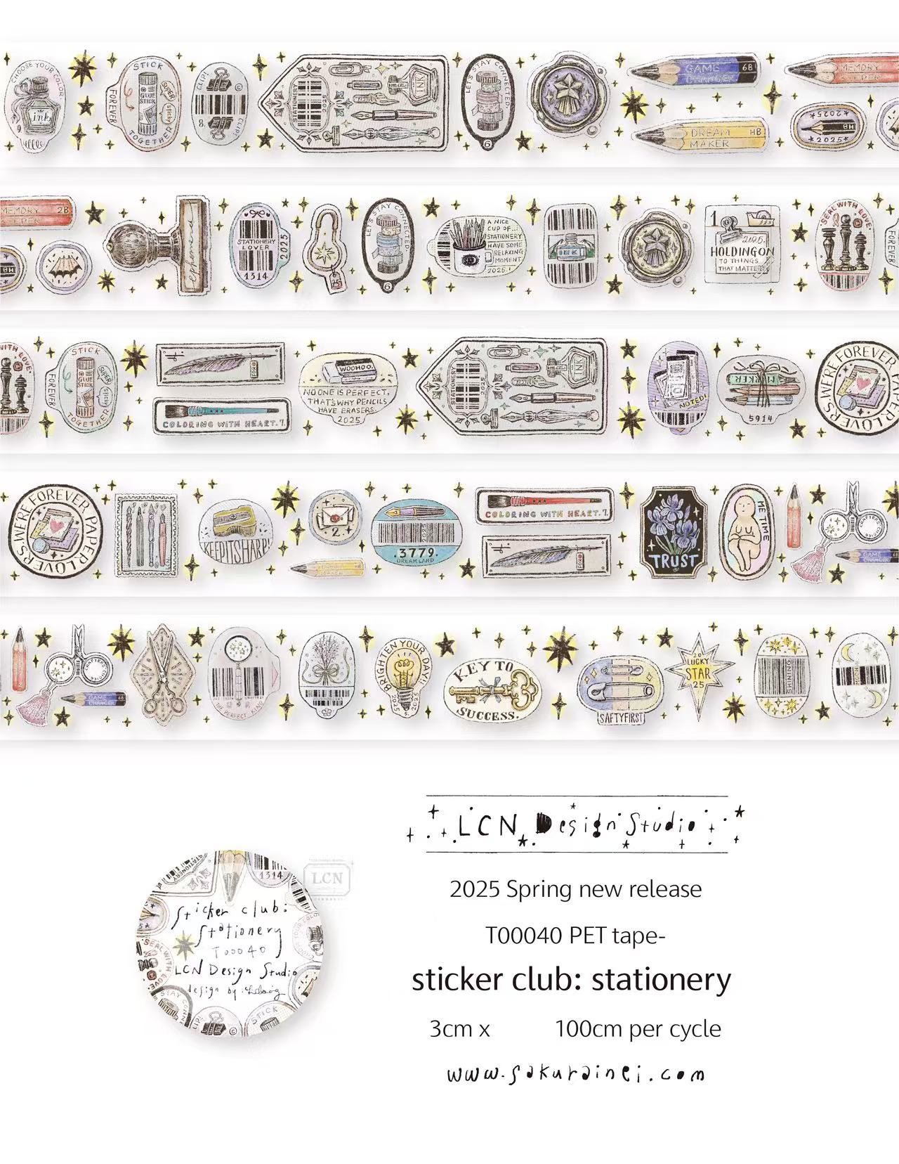 1 Loop LCN Vintage Sticker Clu - Washi Tape Rolls recensie en prijs