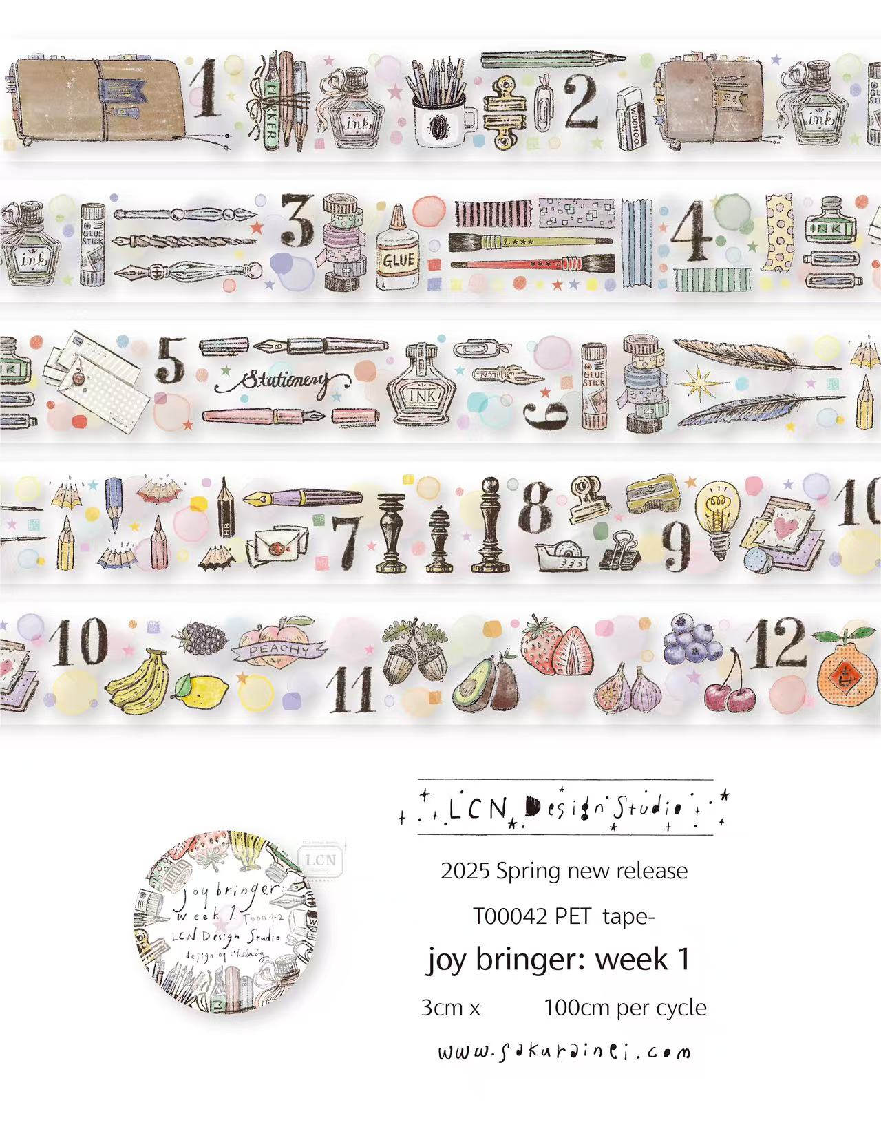1 Loop LCN Vintage Sticker Clu - Washi Tape Rolls recensie en prijs