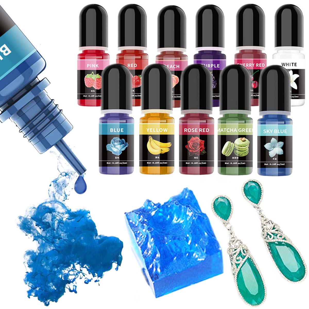 5 ml/Fles Epoxyhars Pigment Vl - Alcohol Ink Set recensie en prijs