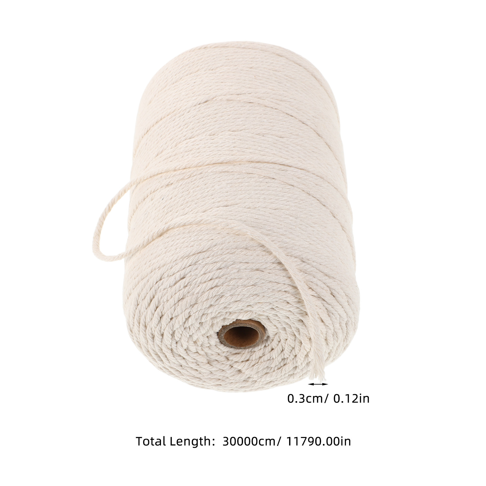 1 rol dik zacht katoenen touw  - Macrame Cord Cotton recensie en prijs