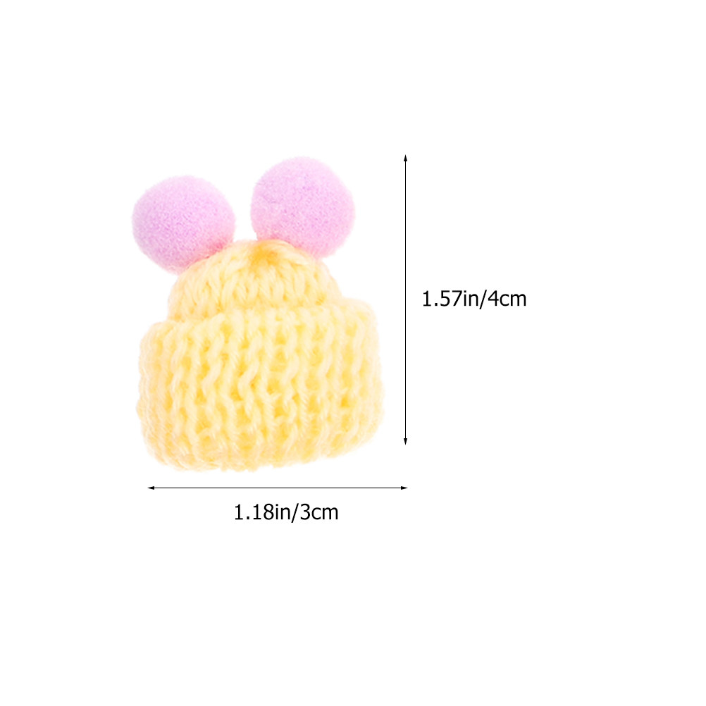 60 stuks mini gebreide mutsen  - Art Craft Yarn recensie en prijs